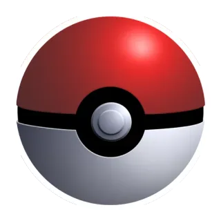 🔴 180f22b1 покемон, покебол, игра, аниме, наклейка, красный, белый whatsapp sticker