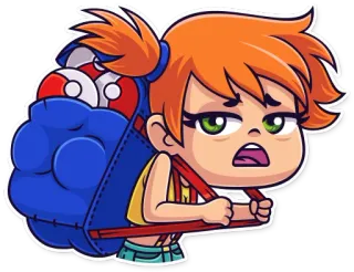 😩 343bea0b Kartun, Karakter, Misty telegram sticker