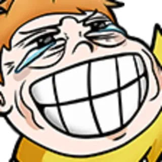 🤣 30752eb1 meme, cartoon, face, expression, funny, troll telegram sticker