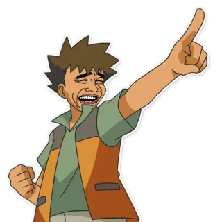 😆 6dc5de2e Brock Pokemon pokemon, anime, brock, charakter, cartoon telegram sticker