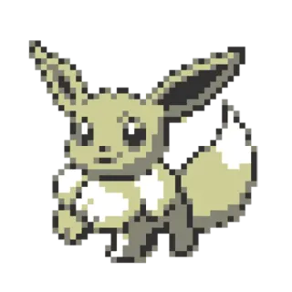 🙂 c0c91fe9 Eevee Eevee, Pokémon, Tier, niedlich, Videospiel, Pocket Monsters telegram sticker