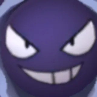 😏 fb3c8625 Haunter Pokemon pokemon, haunter, ma, tím, anime, hoạt hình telegram sticker