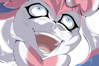 🤡 02ee772d Sylveon Pokemon pokemon, sylveon, creepy, fanart telegram sticker