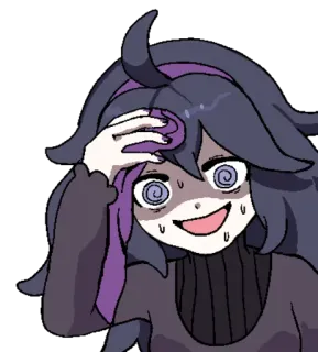 😰 68299ece anime, sweating, dizzy, cartoon, exhausted telegram sticker