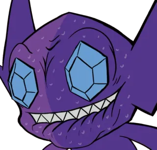 😛 a0b56b43 Sableye Sableye, Pokemon, Dark-type, Ghost-type, game telegram sticker