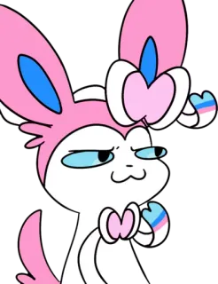 😼 f4e7aab2 Sylveon pokemon, sylveon, cute, sticker, cartoon, fanart telegram sticker