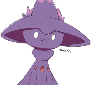😶 17140538 Mismagius Pokemon pokemon, magirêve, spectre, violet, mignon, animé telegram sticker