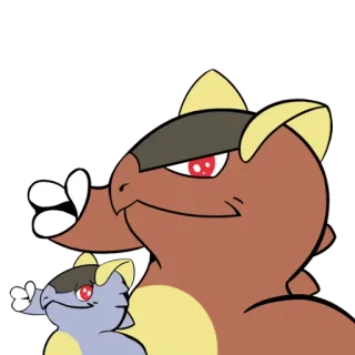 👊 3228d4e9 Kangaskhan Pokemon pokemon, dessin animé, animal, kangourou telegram sticker