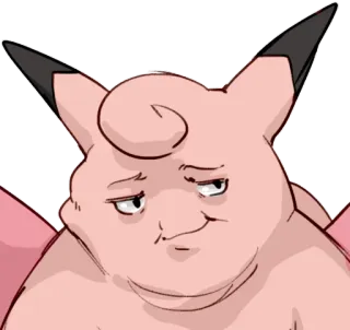 😉 5c19dee3 Clefable pokemon, melodelfe, dessin animé, drôle telegram sticker