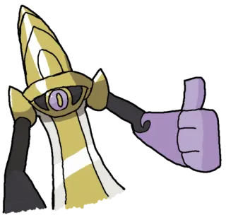👍 7b849dc6 Aegislash Pokemon pokemon, aegislash, pouce levé, épée, fantôme, acier telegram sticker