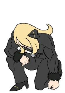 🧎‍♀️ f37ef76a Cynthia Pokemon pokemon, cynthia, champion, animé, jeu vidéo telegram sticker