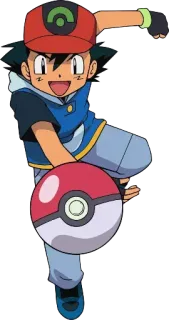 💛 fad0d9f8 Ash Ketchum Pokemon pokemon, ash ketchum, cartoon, anime, pokéball whatsapp sticker