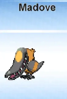 🆘 b3feb287 Madove โปเกมอน, สัตว์ประหลาด, สิ่งมีชีวิต, การ์ตูน, นก, ดิจิทัลอาร์ต telegram sticker