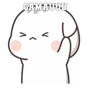 ➖ 8084e856 GAMAUUU cute, cartoon, character, sticker, expressive, kawaii whatsapp sticker
