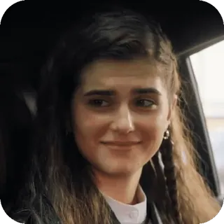 🤩 6baa68c5 donna, ritratto, viso, persona, femmina, acconciatura telegram sticker