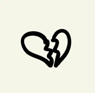 💔 51ba7ac3 gebrochenes Herz, Herz, Liebe, traurig, Trennung telegram sticker