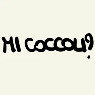 💞 6aef66b8 MI COCCOU? Italienisch, Frage, MI COCCOU telegram sticker