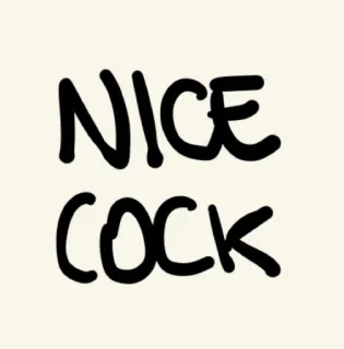 🍆 702a9d31 NICE COCK beleidigend, explizit, vulgär, Slang telegram sticker