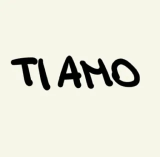 ❤️ f3e1d569 TI AMO Liebe, ti amo, italienisch, Zuneigung, Romantik telegram sticker