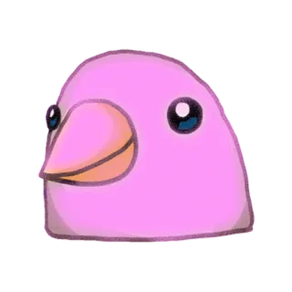 🐦 bc9c21b8 Vogel, rosa, niedlich, Tier telegram sticker