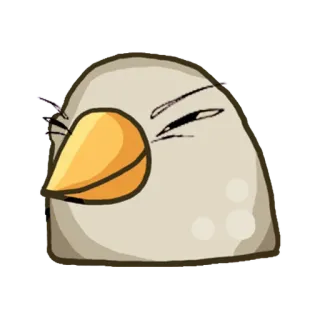 🐦 cfa81dda Vogel, süß, Tier, Cartoon telegram sticker