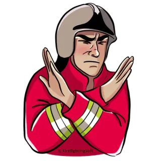 Firefighter telegram stickers
