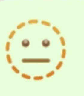 💋 d0553397 emoji, face, expression, neutral whatsapp sticker