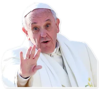 🖐 8819d1fe Pope Francis Pape, François, Religion, Catholique, Chef, Église telegram sticker