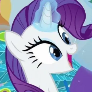 💎 23a752a3 Rarity My Little Pony пони, милый, анимированный, единорог, лошадь telegram sticker