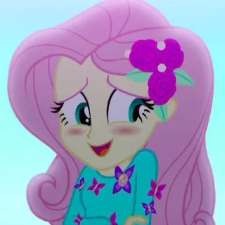 🌸 3ddf9d9d Fluttershy My Little Pony Мультик, Пони, Милый, Пастельный, Конный telegram sticker