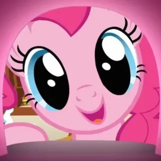 🎈 ad5a4523 Pinkie Pie My Little Pony Пони, Мультфильм, Розовый, Дружба, Милый telegram sticker