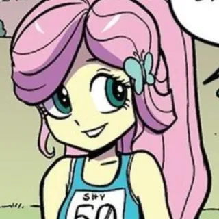 🌸 c15e646f Fluttershy My Little Pony SHY Мультфильм, Пони, Стеснительный, Флаттершай telegram sticker