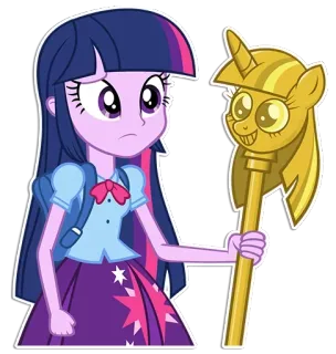 😕 a272600d Twilight Sparkle My Little Pony Twilight Sparkle, My Little Pony, cartoon, friendship, magic, pony telegram sticker