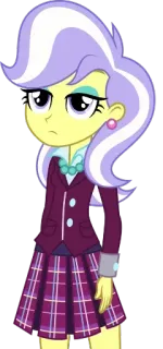 😕 b3285b6a Lemon Zest My Little Pony: Equestria Girls animated, cartoon, female, girl, character telegram sticker
