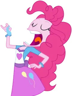 😂 df6b8183 Pinkie Pie My Little Pony My Little Pony, Pinkie Pie, cartoon, cute, animated, pony telegram sticker