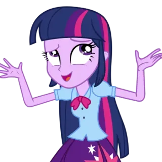 🤣 ed6da5d7 Twilight Sparkle My Little Pony twilight sparkle, my little pony, pony, cartoon telegram sticker