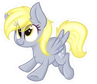 😜 c2bbef76 Derpy Hooves My Little Pony มายลิตเติ้ลโพนี่, เดอร์ปี้ฮูฟส์, โพนี่, การ์ตูน, น่ารัก telegram sticker