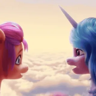 😎 1e86f976 小马, 卡通, 友谊, 动画, 独角兽 telegram sticker