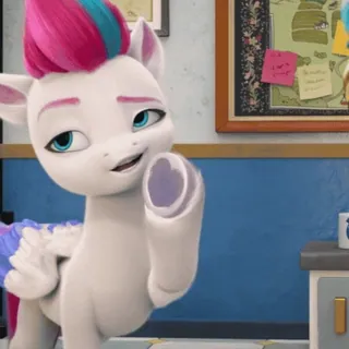 😏 f4b0efb2 Zipp Storm My Little Pony: A New Generation 小马, 齐普·斯托姆, 我的小马驹, MLP, 动画, 卡通 telegram sticker