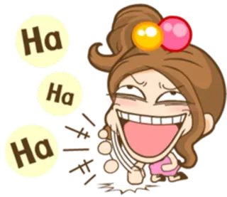 😀 246f0127 Ha Cartone animato, Risata, Divertimento, Umorismo whatsapp sticker