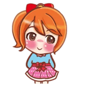 🙎 4bbad960 Anime, Chibi, Carino, Ragazza, Cartone animato whatsapp sticker