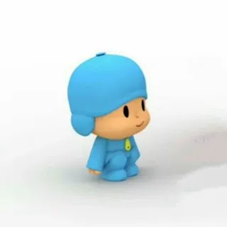 😞 90178260 Pocoyo Pocoyo, kreskówka, postać, dzieci, rozrywka, niebieski telegram sticker