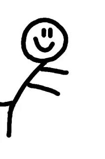 😐 7333f1c9 bonhomme allumette, dessin, croquis, minimaliste, dessin animé telegram sticker