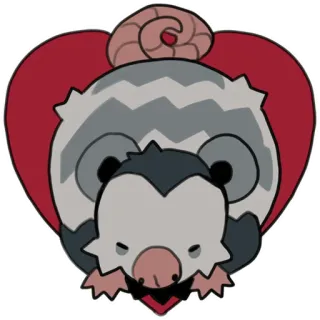 love_is_stored_in_the_possum whatsapp stickers