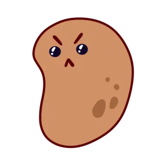 cute potato telegram stickers