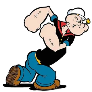 😣 385ed636 Popeye Моряк Папай, Мультяшный персонаж, Классическая анимация, Моряк, Шпинат, Мультсериал telegram sticker