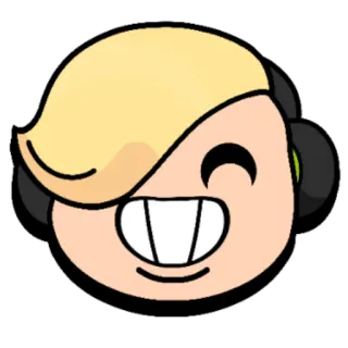 😁 d5f4709d 만화, 캐릭터, 미소, 헤드폰, 디지털 아트 telegram sticker