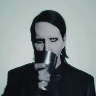 🌟 13212b1d Marilyn Manson musisi, penyanyi, gothic, metal, shock rock telegram sticker