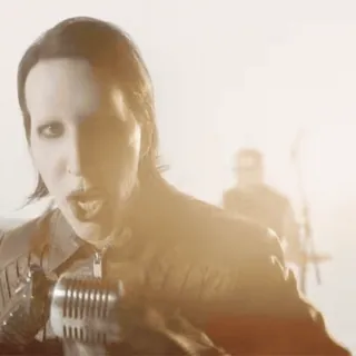 🌟 1eaad36a Marilyn Manson penyanyi, gothic, industrial, musik, shock rock telegram sticker