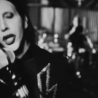 🌟 4f7804fb Marilyn Manson penyanyi, musik, band, rock, metal telegram sticker